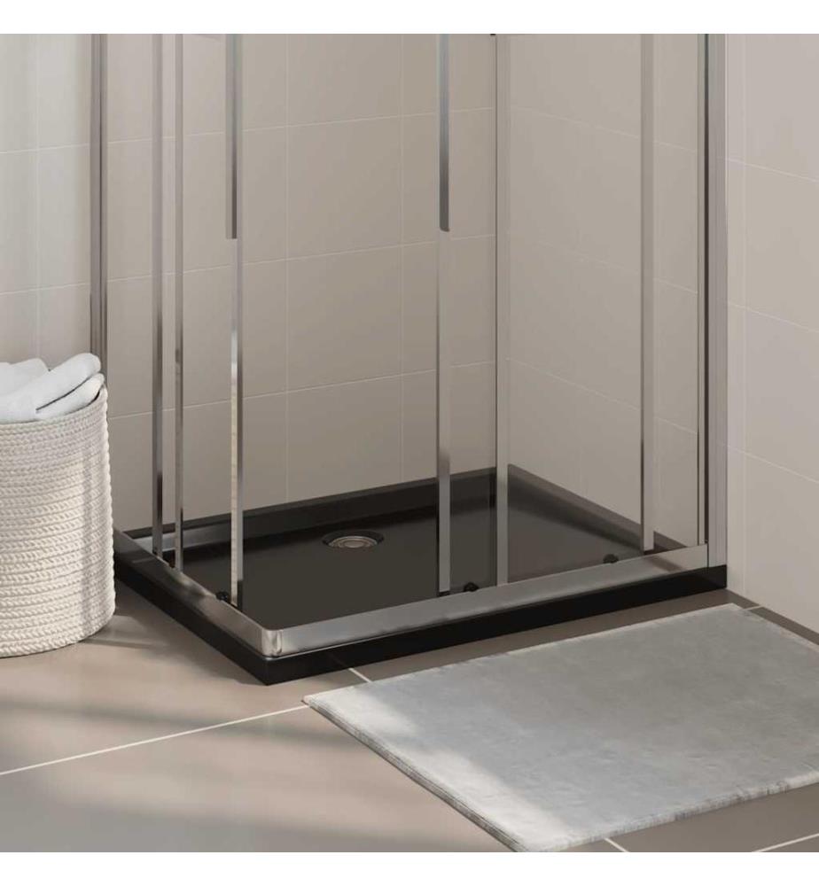 Duschtasse ABS Rechteckig Schwarz 70x90 cm