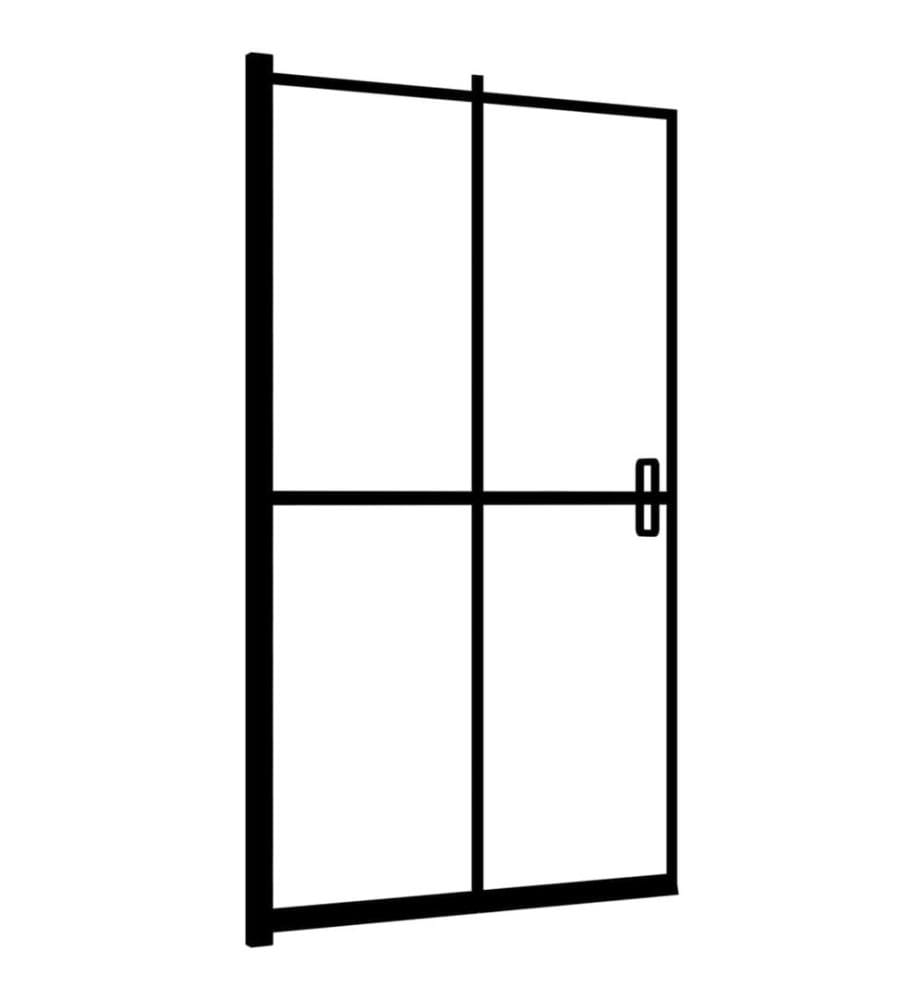 Faltbare Duschkabine ESG Schwarz 80x140 cm