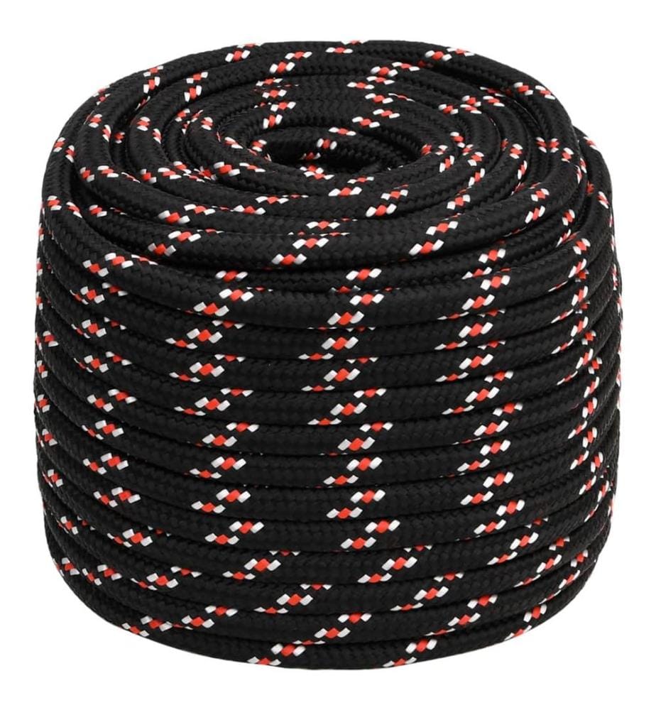 Bootsseil Schwarz 18 mm 100 m Polypropylen