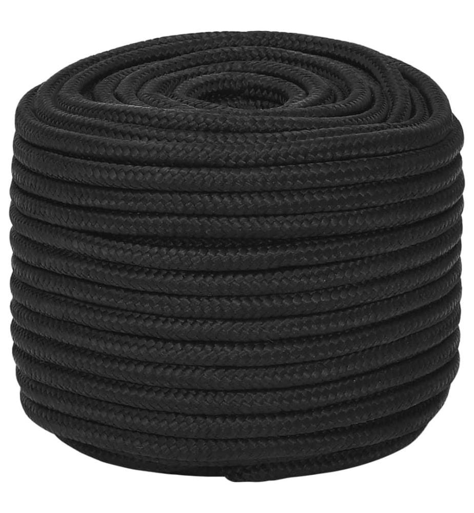 Bootsseil Schwarz 12 mm 100 m Polypropylen