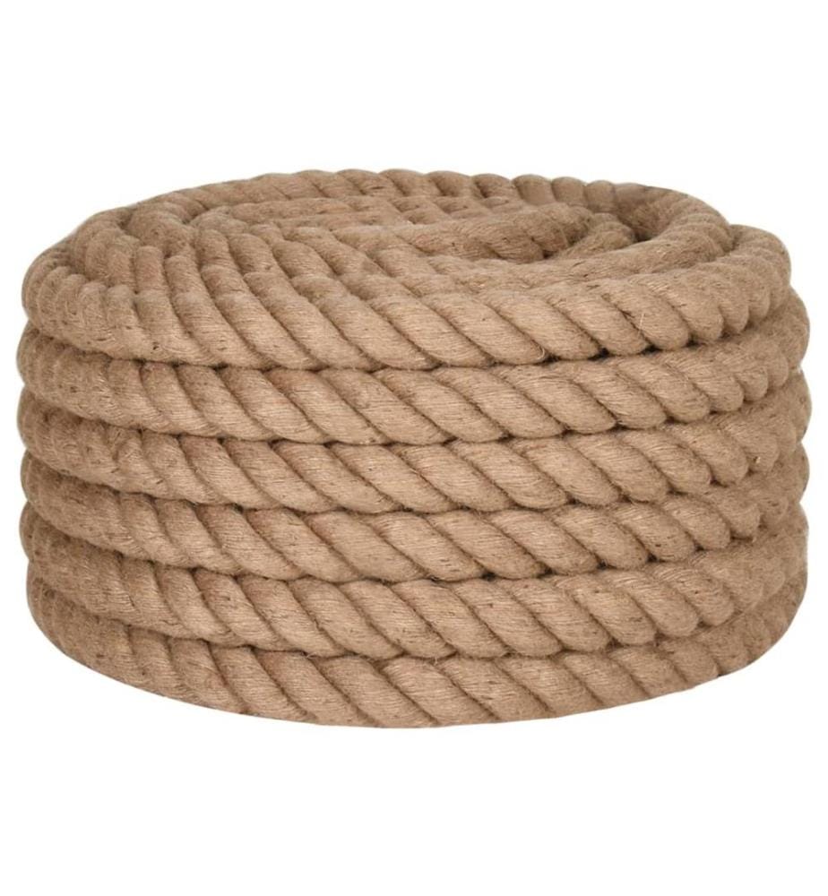 Corde de jute 25 m de long 30 mm d'épaisseur
