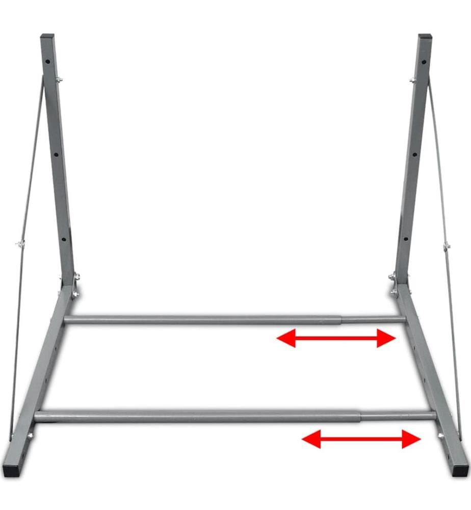 Porte-pneus argenté acier
