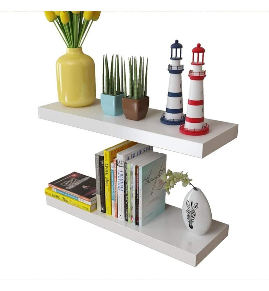 Wandregale 2 Stk. MDF Weiss