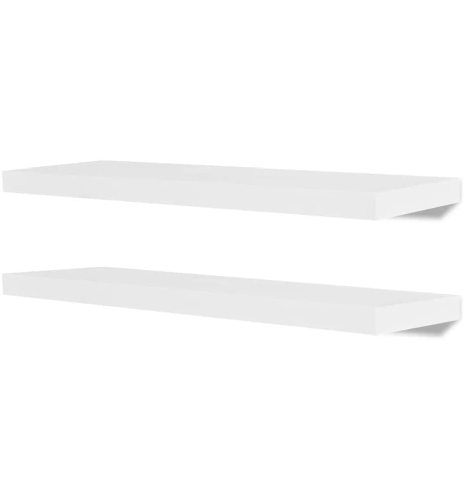 Wandregale 2 Stk. MDF Weiss