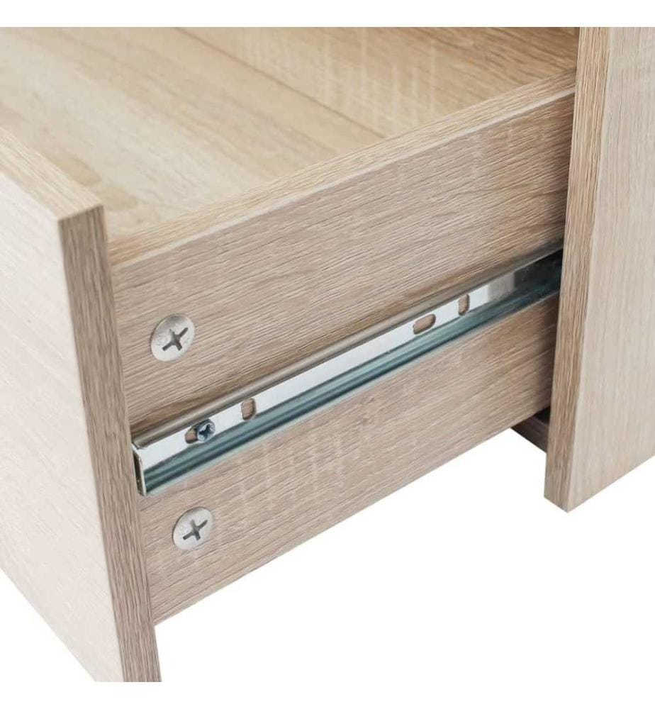 Kommode mit 4 Schubladen 60×30,5×71 cm Eichenbraun