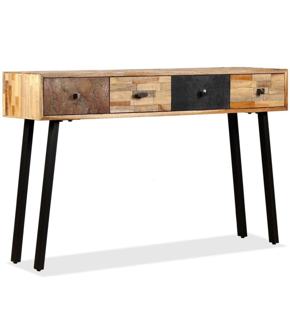 Konsolentisch Recyceltes Teak Massiv 120 x 30 x 76 cm