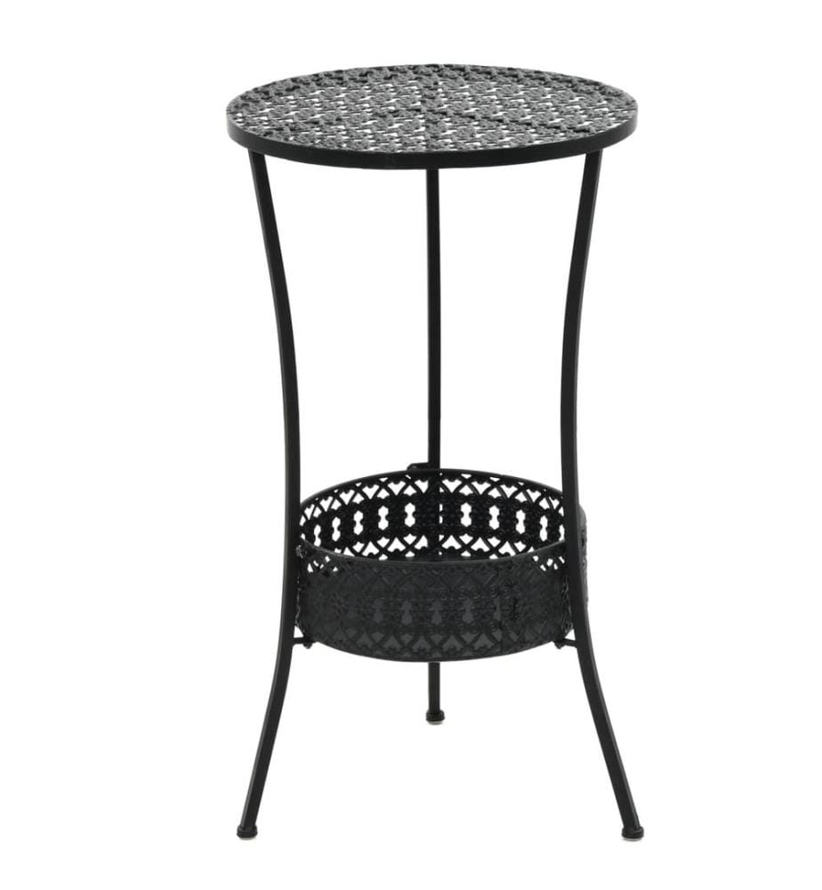 Table de bistro Noir 40x70 cm Métal