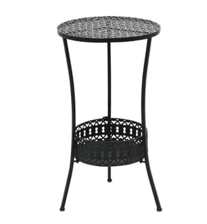 Table de bistro Noir 40x70 cm Métal