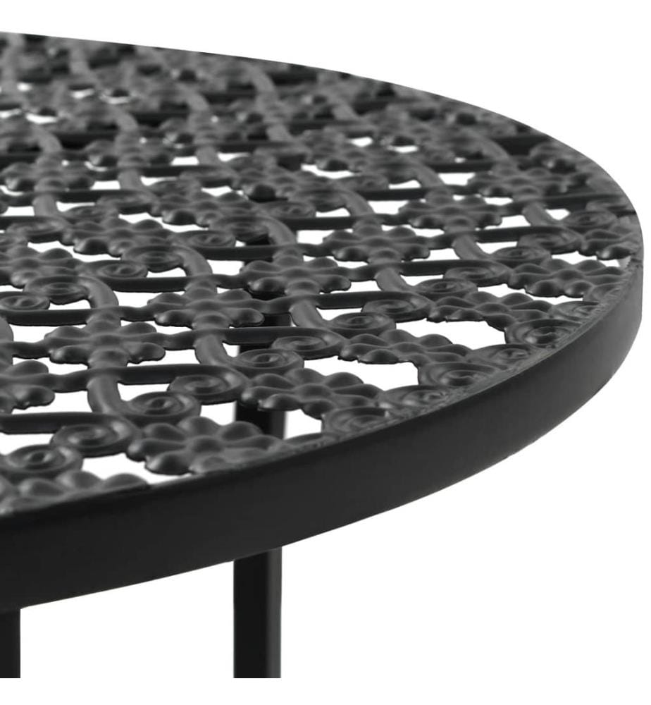 Table de bistro Noir 40x70 cm Métal