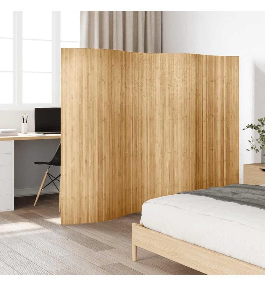 Raumteiler Bambus 250x165 cm Natur