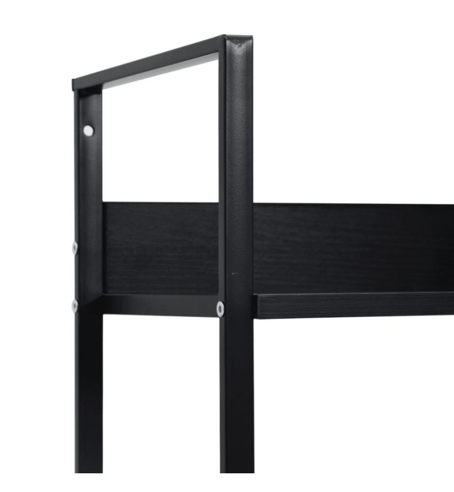 Bücherregal 5 Regalböden Schwarz 60x27,6x158,5 cm Holzwerkstoff