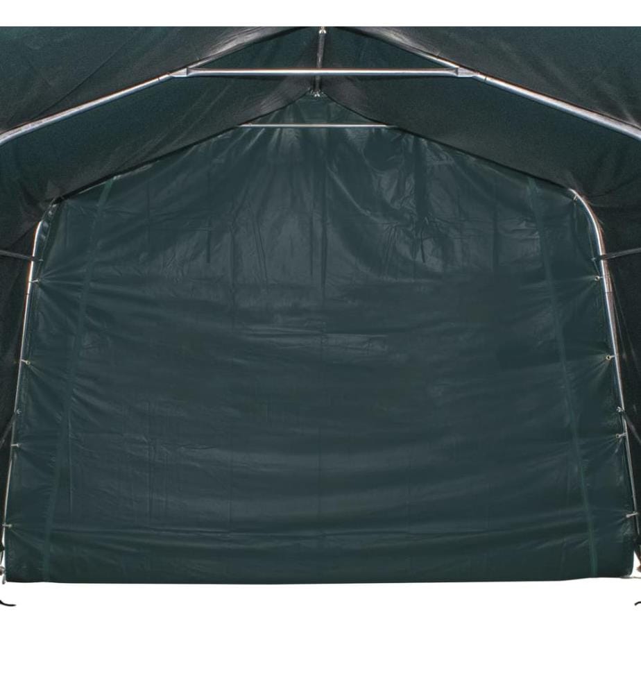 Tente amovible pour bétail PVC 550 g/m² 3,3 x 3,2 m Vert foncé