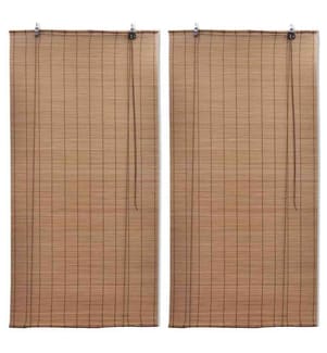 Stores roulants en bambou 2 pcs 80x160 cm Marron
