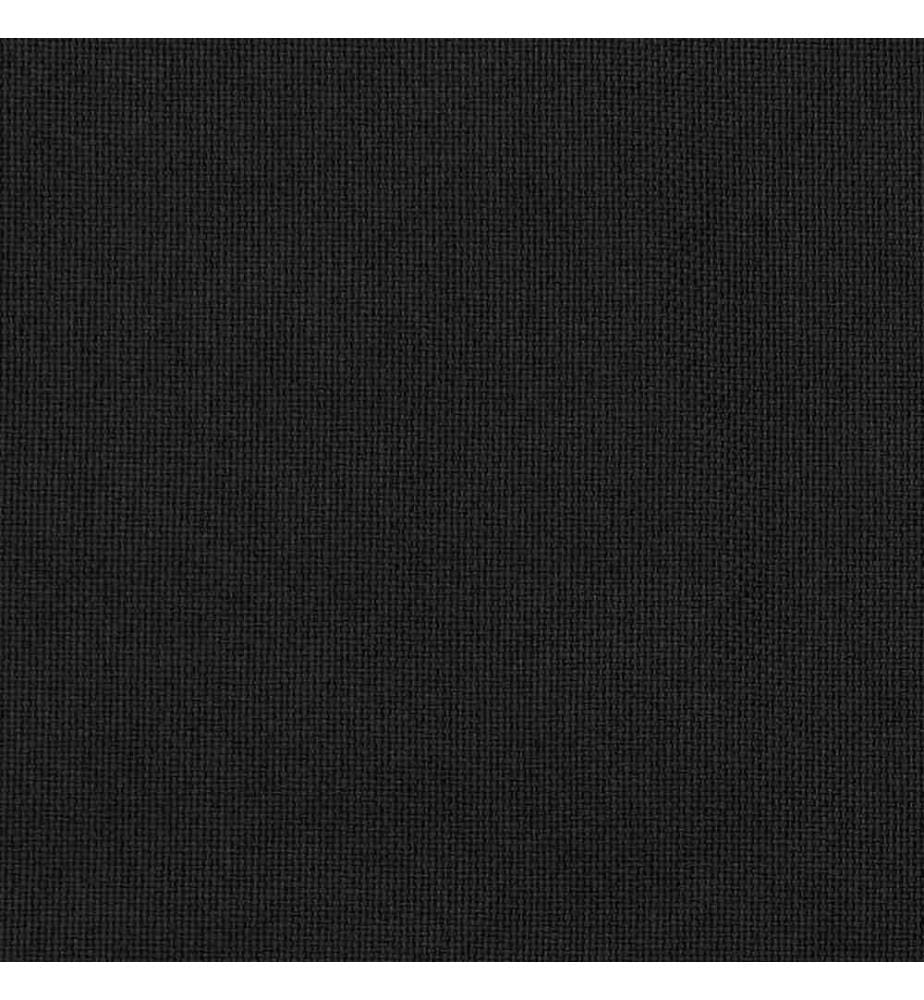 Rideau occultant d'aspect de lin avec crochets Noir 290x245 cm