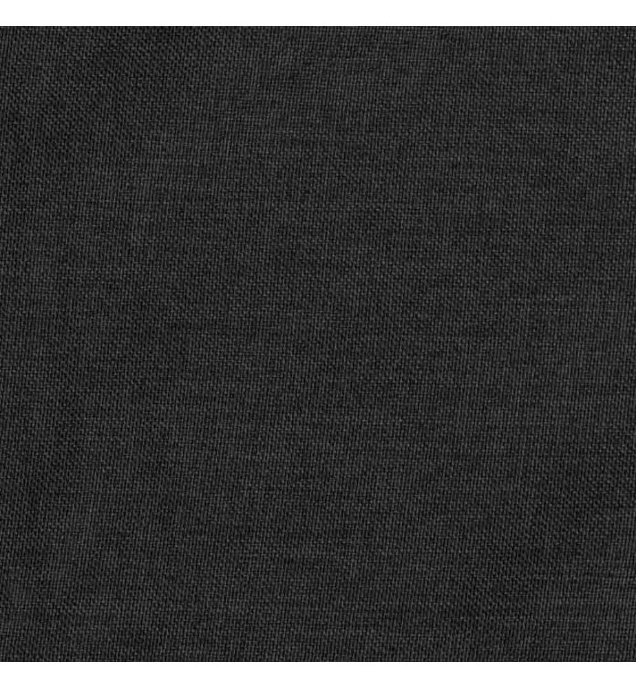 Rideau occultant d'aspect de lin crochets Anthracite 290x245 cm