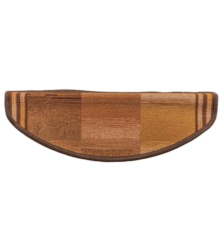 Treppenmatten Selbstklebend 15 Stk. Braun 65x21x4 cm