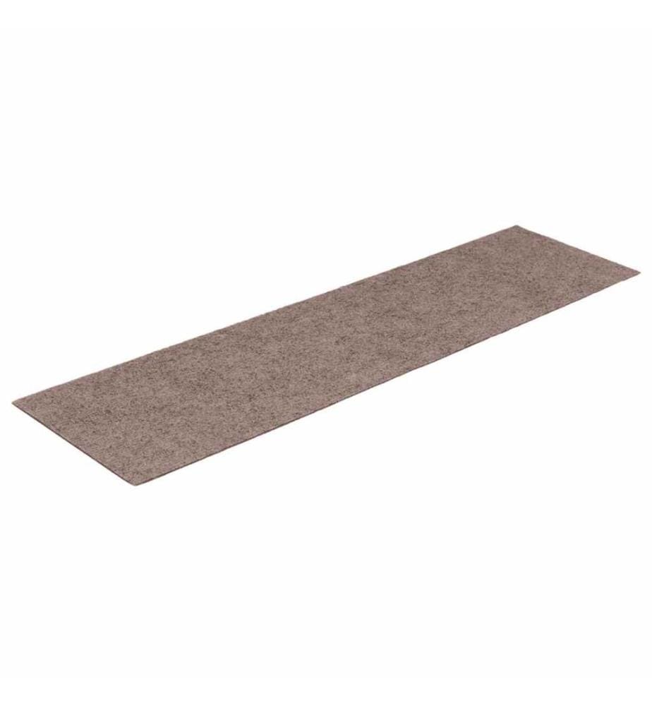 Stufenmatten Selbstklebend 15 Stk. 76x20 cm Hellbraun Rechteckig