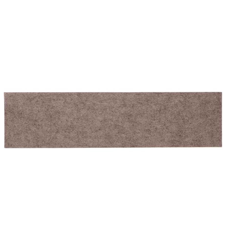 Stufenmatten Selbstklebend 15 Stk. 76x20 cm Hellbraun Rechteckig