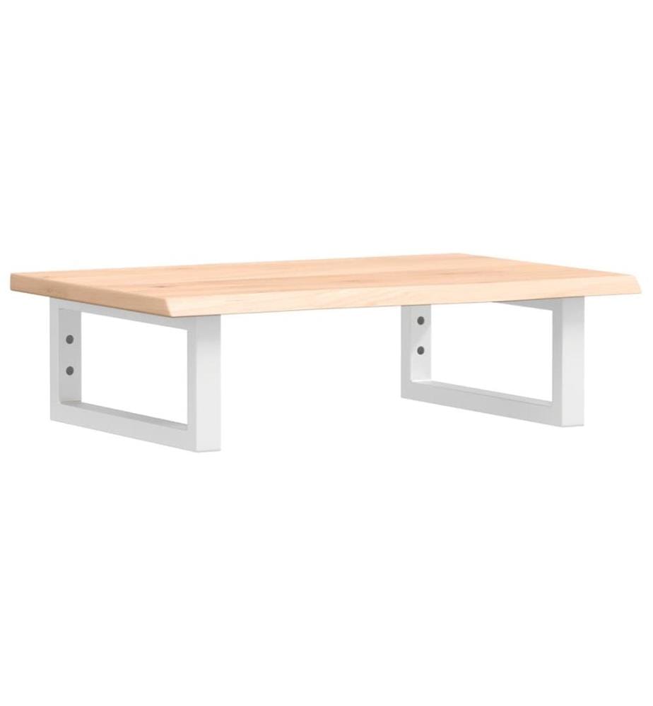 Waschtischplatte mit Halterung Stahl und Massivholz Eiche