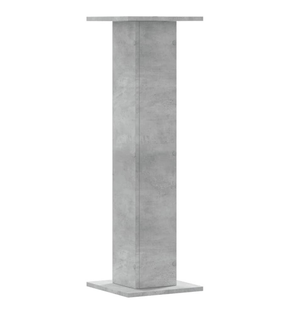 Pflanzenständer 2 Stk. Betongrau 30x30x95 cm Holzwerkstoff