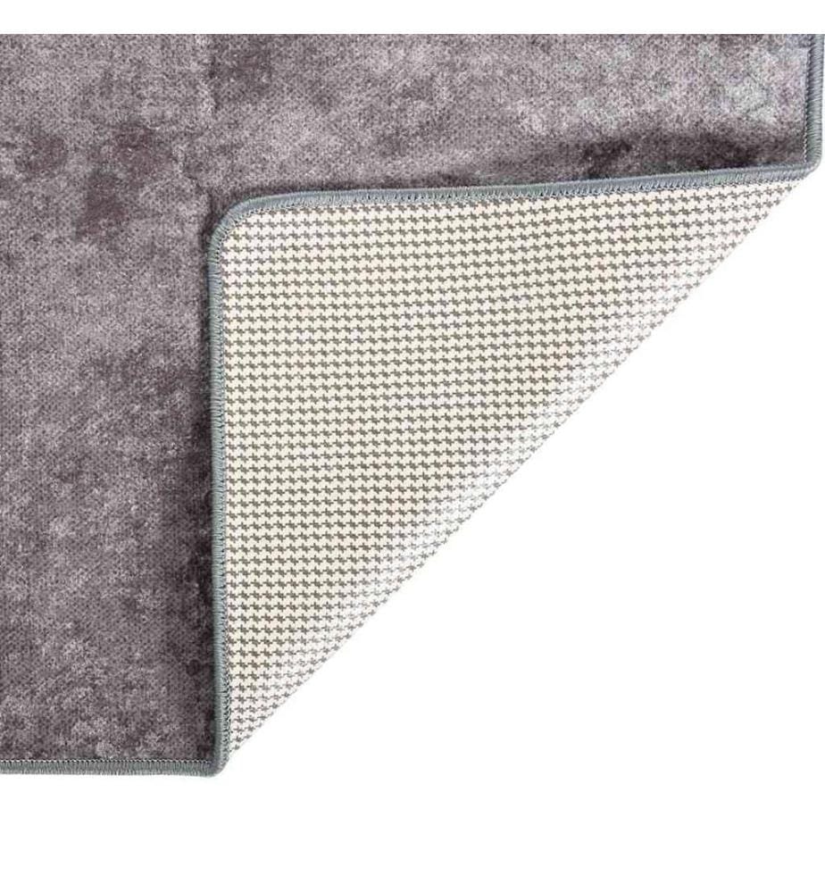 Tapis lavable antidérapant 80x300 cm Gris