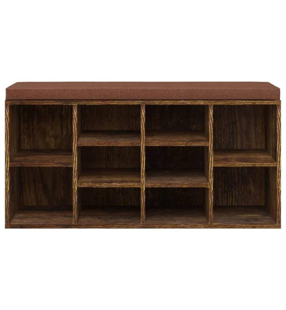 Schuhbank Räuchereiche 103x30x48 cm Holzwerkstoff