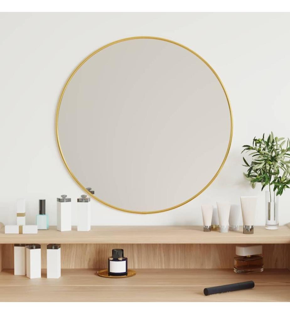 Wandspiegel Golden Ø 50 cm Rund