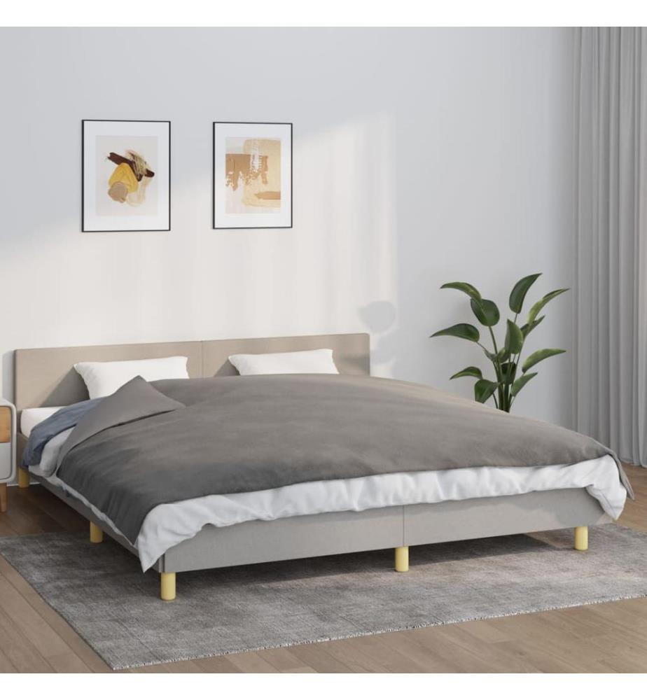 Gewichtsdecke mit Bezug Grau 155x220 cm 7 kg Stoff
