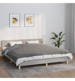 Gewichtsdecke mit Bezug Grau 155x220 cm 7 kg Stoff