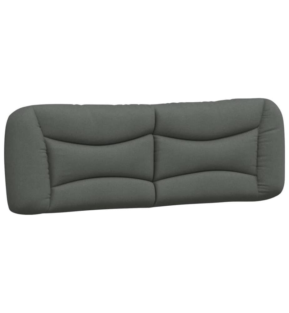 Coussin de tête de lit gris foncé 160 cm tissu