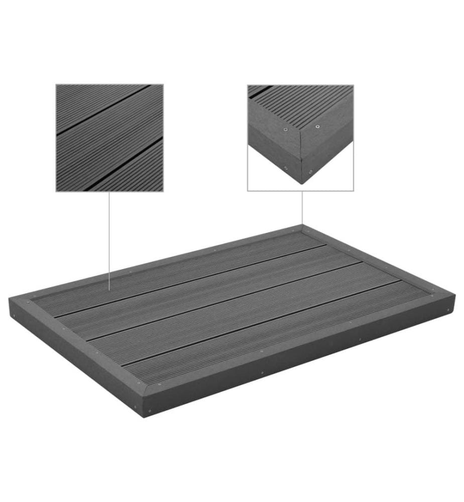 Bodenelement für Solardusche Poolleiter WPC