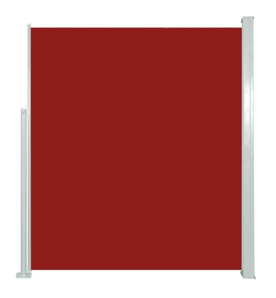 Auvent latéral rétractable 160 x 500 cm Rouge