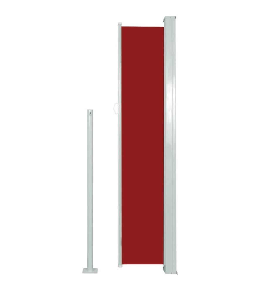 Auvent latéral rétractable 160 x 500 cm Rouge