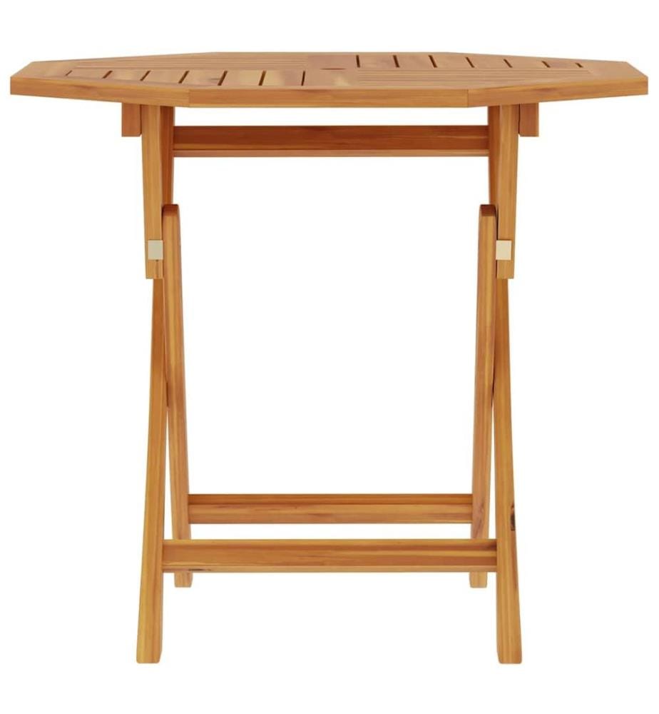 Table pliable de jardin 85x85x76 cm Bois de teck solide