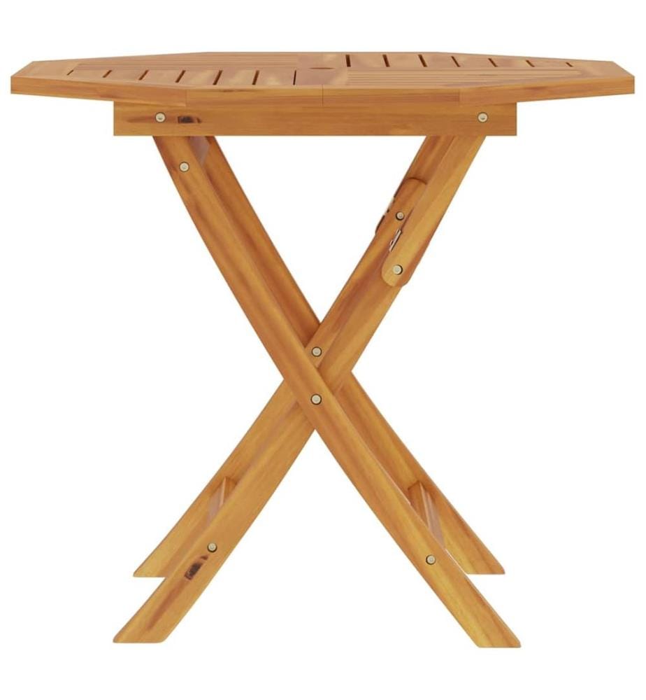 Table pliable de jardin 85x85x76 cm Bois de teck solide