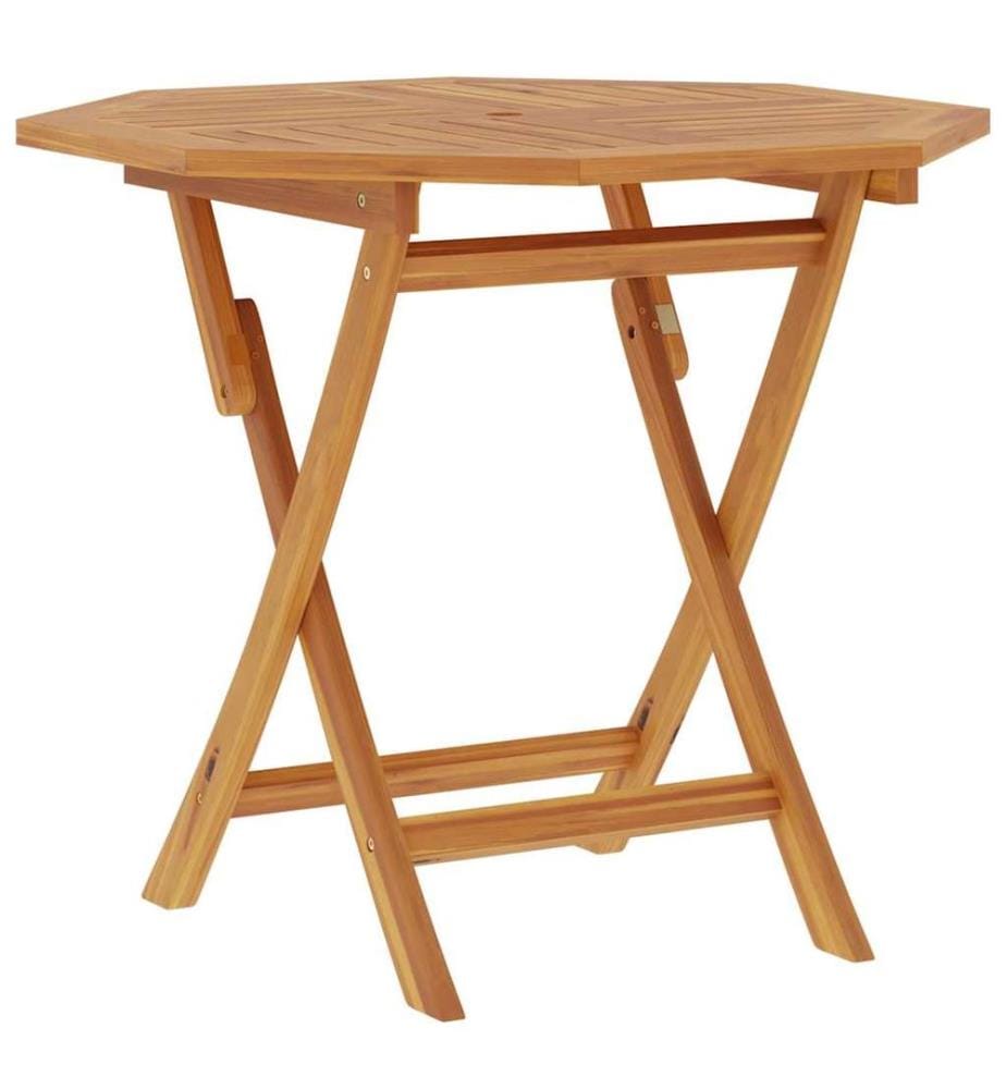 Table pliable de jardin 85x85x76 cm Bois de teck solide