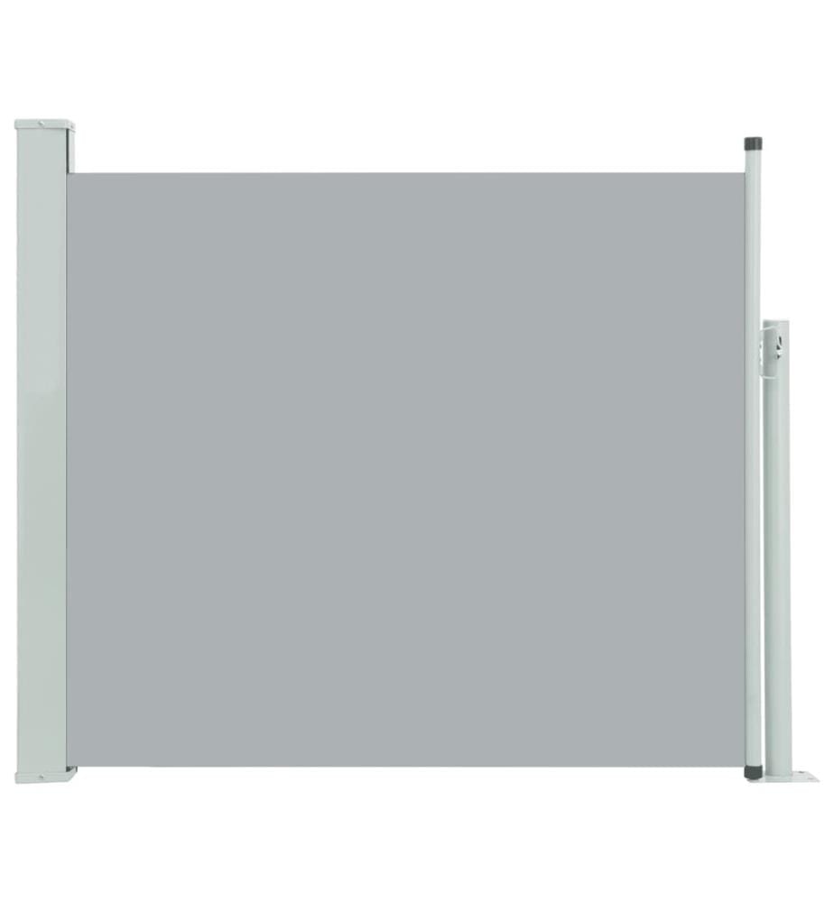 Auvent latéral rétractable de patio 100x300 cm Gris