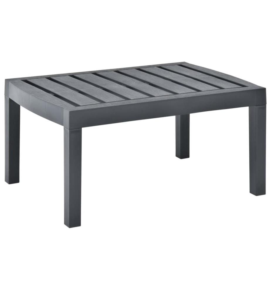 Table de jardin Anthracite 78x55x38 cm Plastique