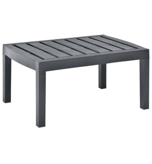 Table de jardin Anthracite 78x55x38 cm Plastique