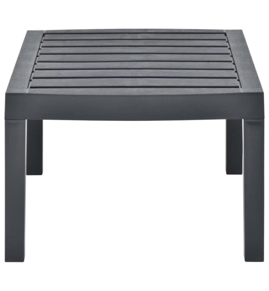 Table de jardin Anthracite 78x55x38 cm Plastique