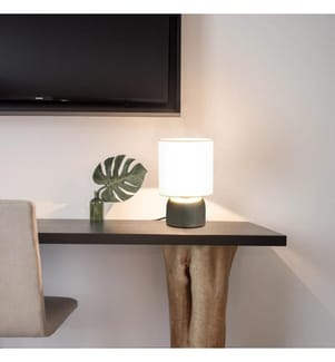 Lampes de table 2 pcs Bouton tactile Blanc E14