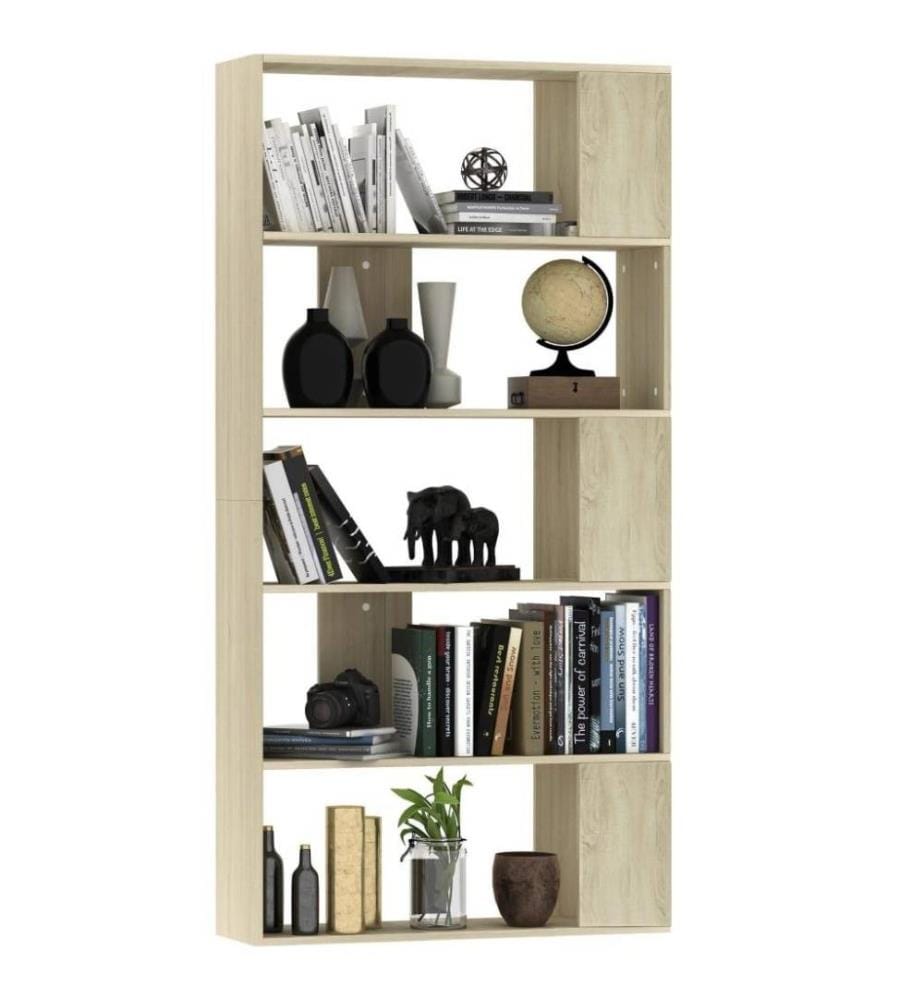 Bibliothèque/Séparateur de pièce Chêne sonoma 80x24x159 cm
