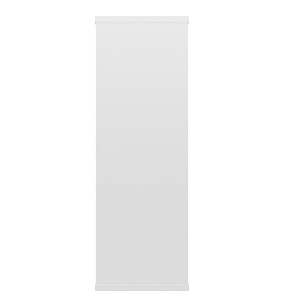 Wandregale Hochglanz-Weiss 104x20x58,5 cm Holzwerkstoff