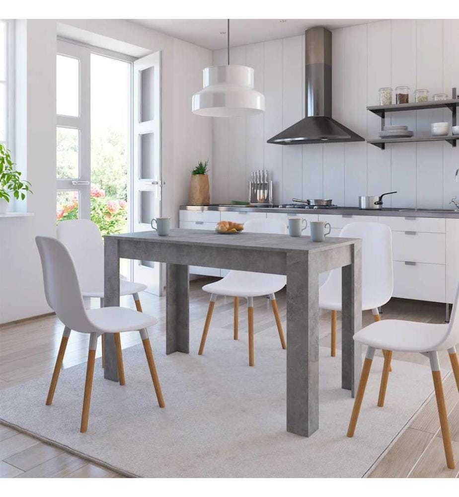 Esstisch Betongrau 120x60x76 cm Holzwerkstoff