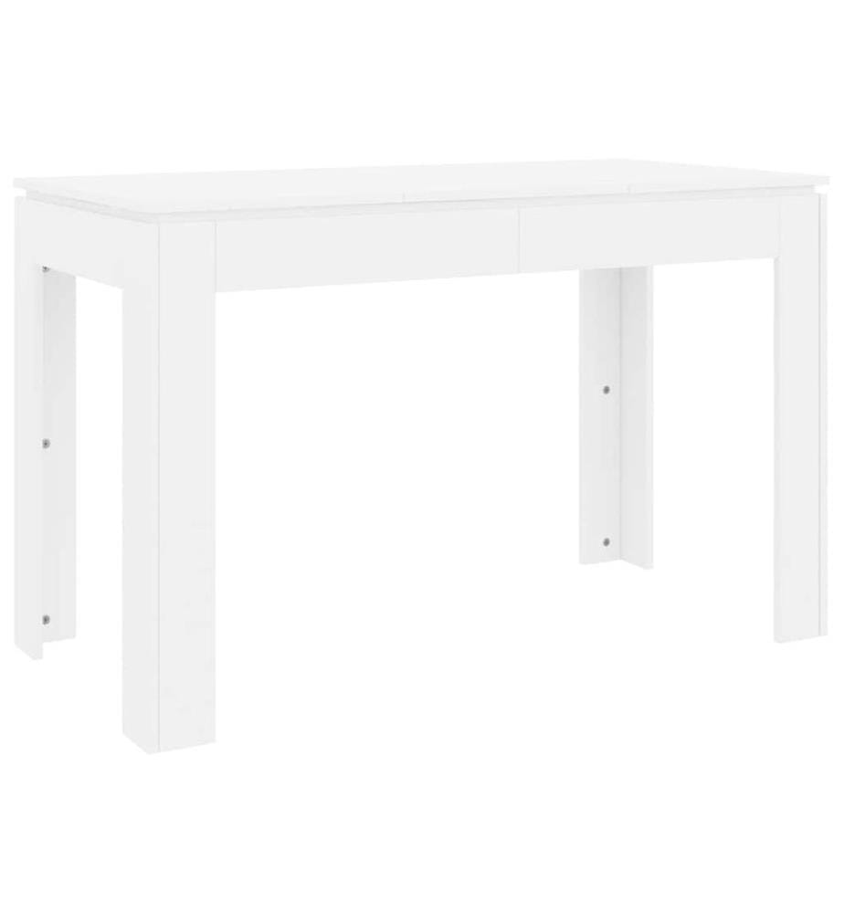 Table de salle à manger Blanc 120x60x76 cm Bois d'ingénierie