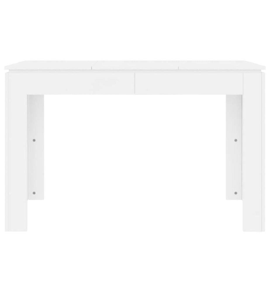 Table de salle à manger Blanc 120x60x76 cm Bois d'ingénierie