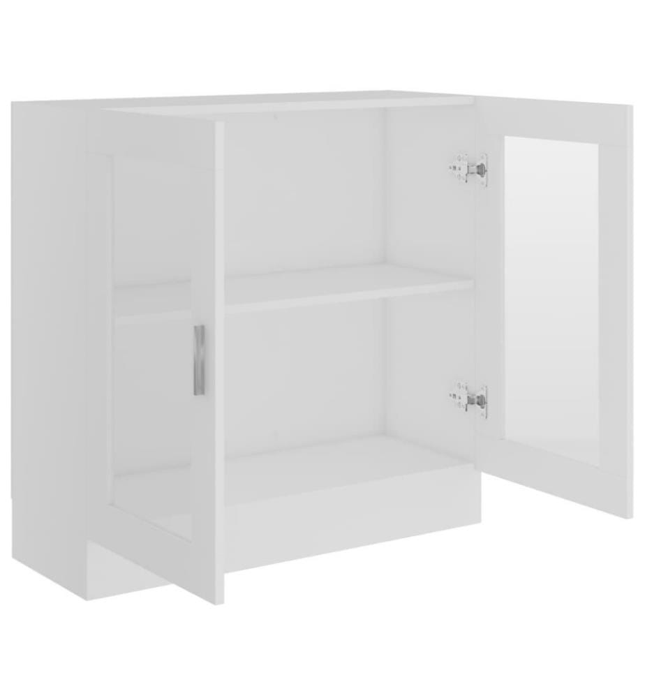 Vitrinenschrank Weiss 82,5x30,5x80 cm Holzwerkstoff