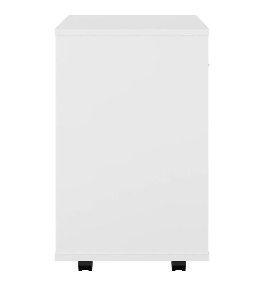 Rollschrank Weiss 46x36x59 cm Holzwerkstoff