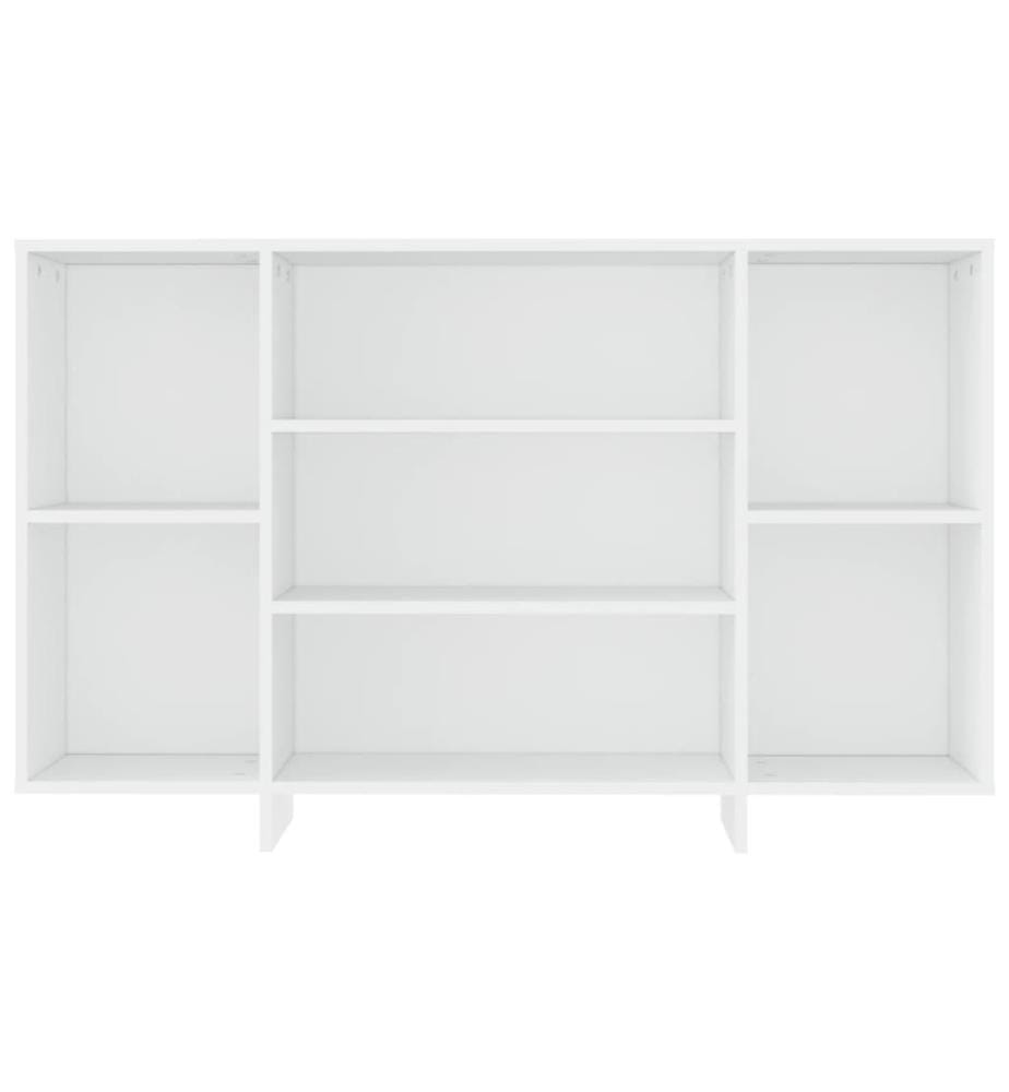 Buffet blanc 120x30x75 cm bois d'ingénierie