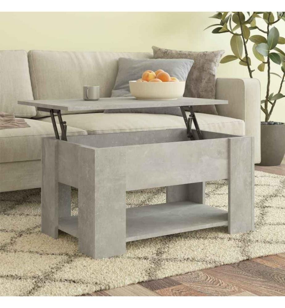 Couchtisch Betongrau 79x49x41 cm Holzwerkstoff